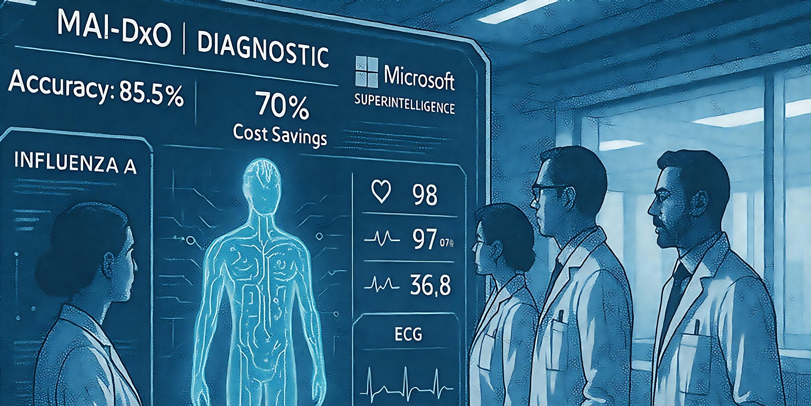مایکروسافت تیم «سوپرهوش پزشکی» را برای تحول جهانی در تشخیص بیماری راه‌اندازی کرد